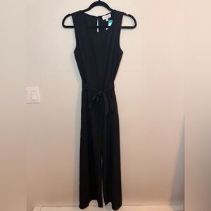 Gilli Amina Tie-Waist Jumpsuit Black Size S NWT
